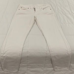 Big Star Skinny Crop White Jeans